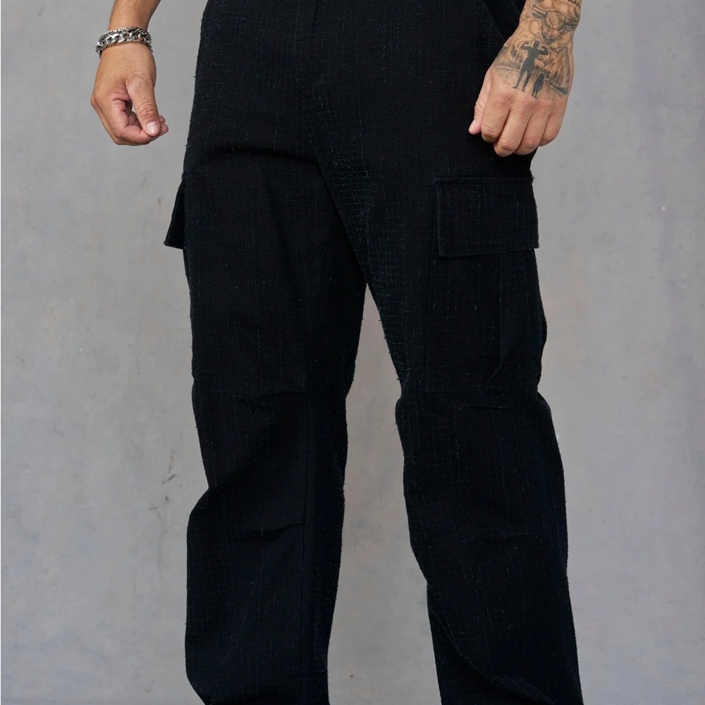 YoungLA Men's Dark Cargo Pants